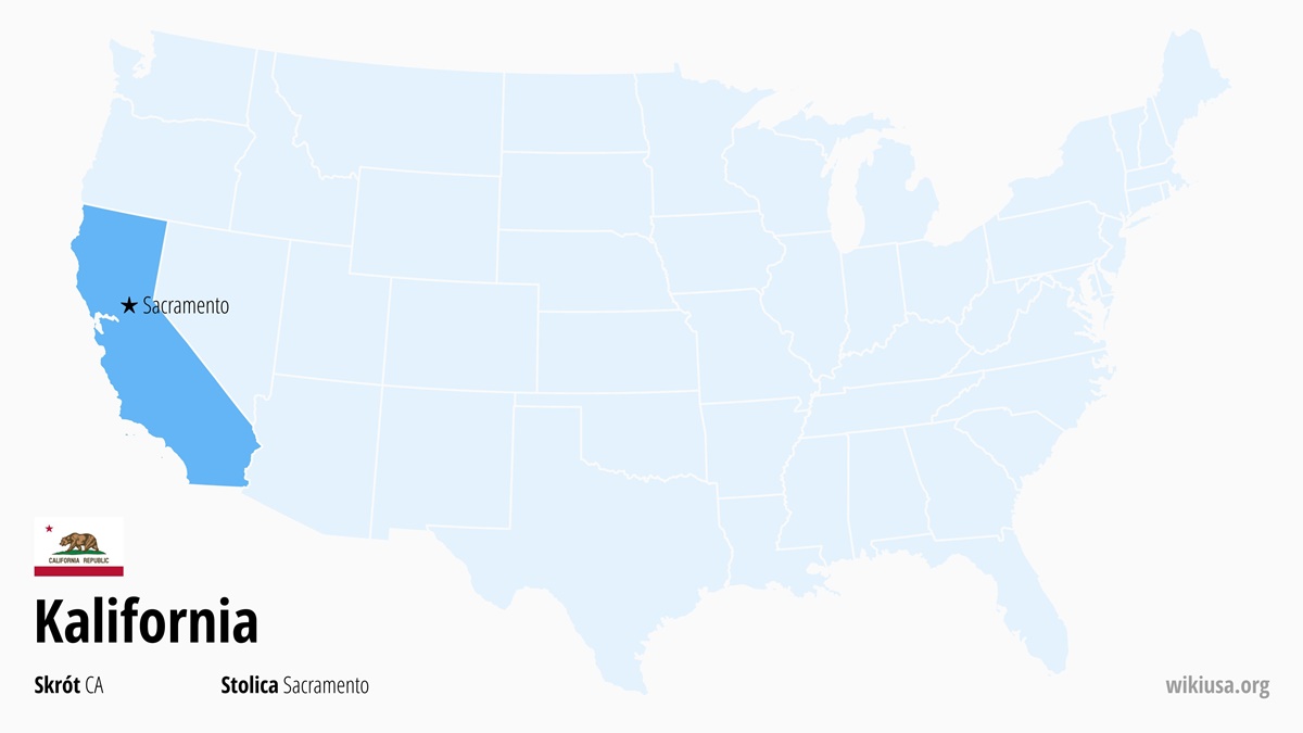 Mapa stanu Kalifornia | Gdzie leży Kalifornia? | Stan Kalifornia – pogoda, mapa, co zobaczyć, miasta