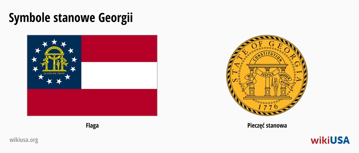 Flaga stanu Georgia | Wielka Pieczęć Stanu Georgia